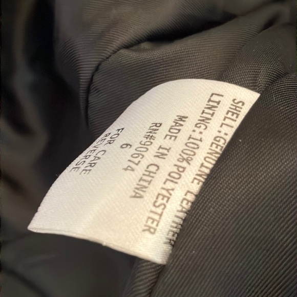 Boston Proper Black Blazer Leather Jacket - Picture 6 of 8